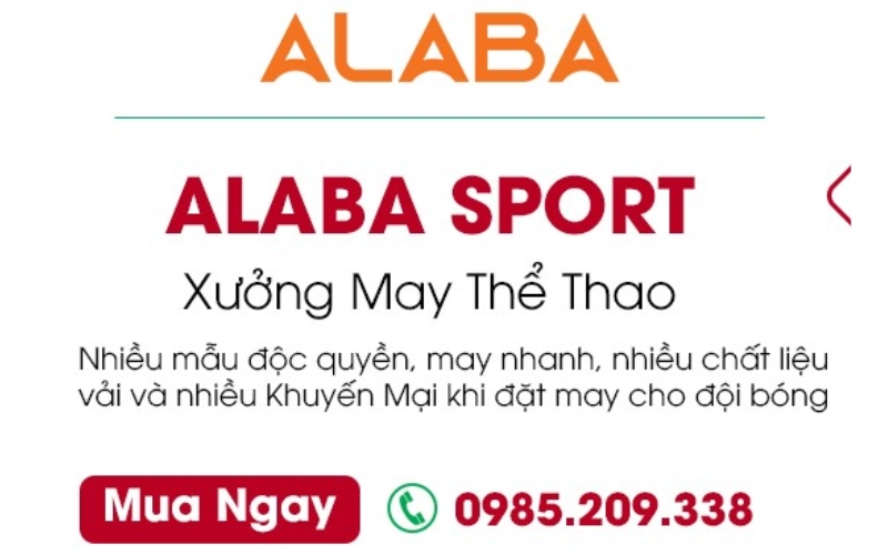 xưởng may thể thao Alaba Sport