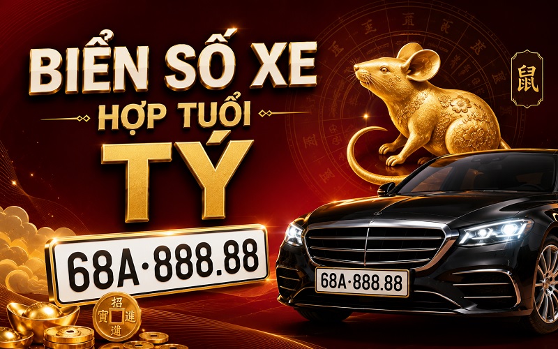 biển số xe hợp tuổi Tý